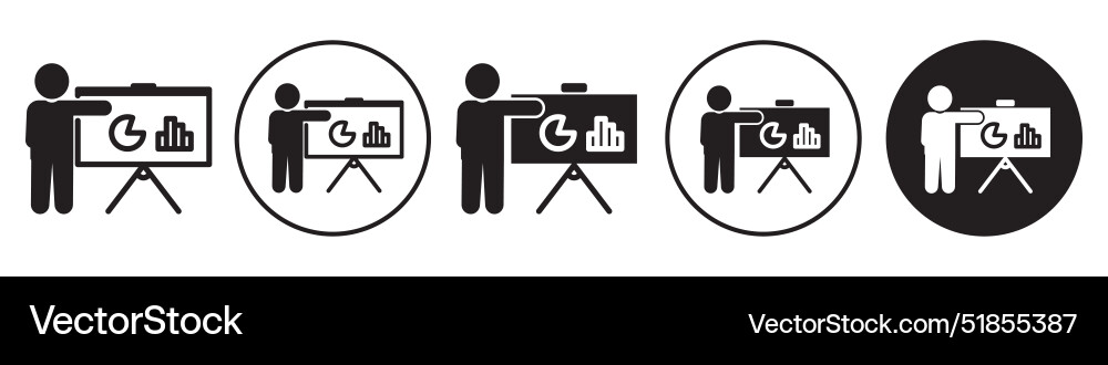 Training icon set collection for web Vector Image