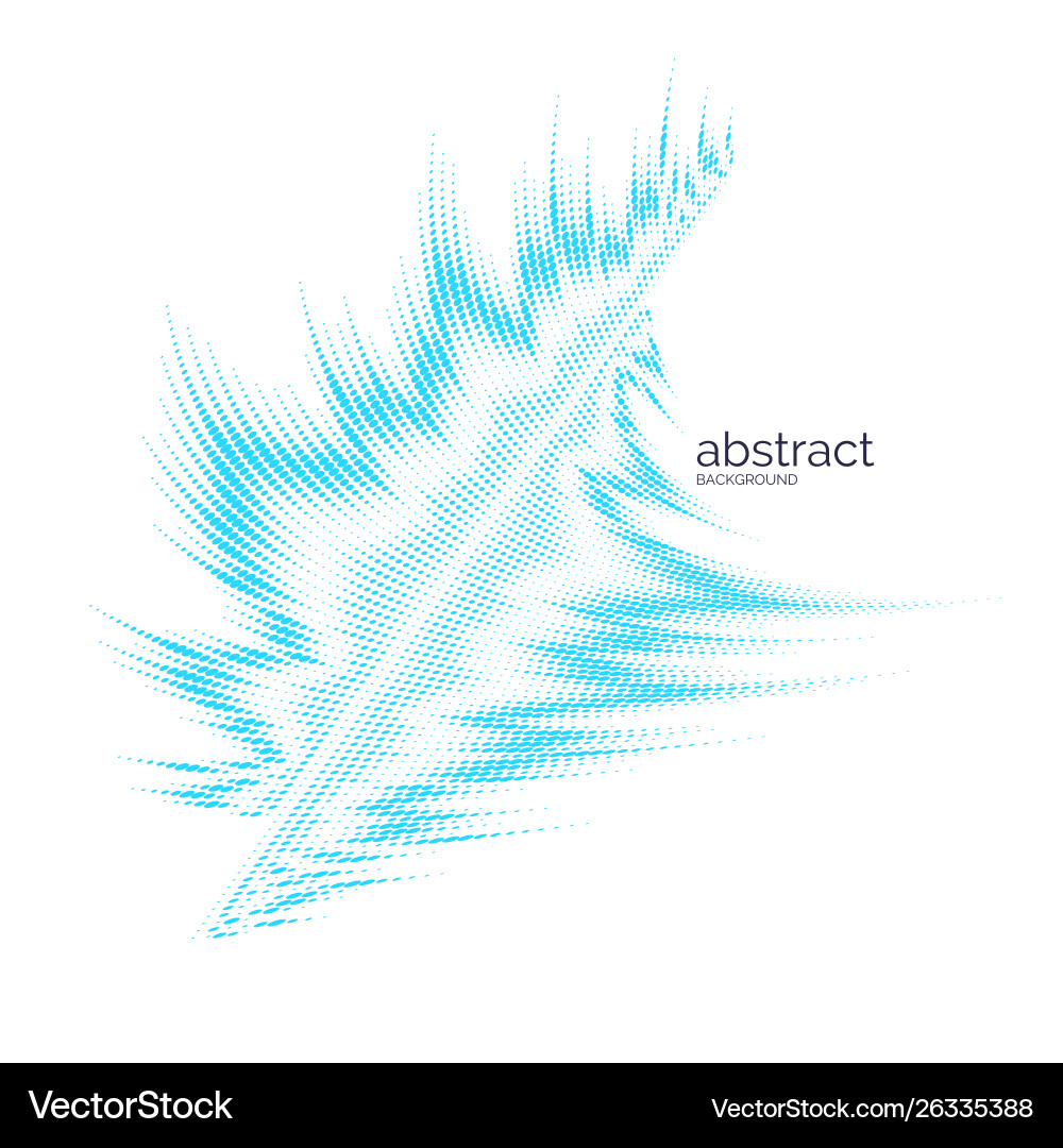 Abstract element with dynamic particles Abstract element with dynamic particles vector image
