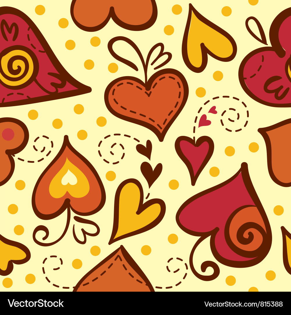 Abstract Heart Pattern Vector Image