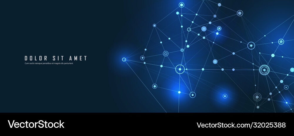 Abstract Network Connection vector image