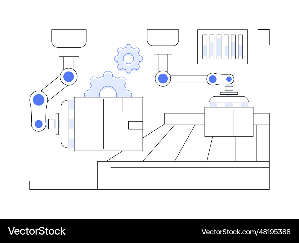 Automated sortation systems abstract concept Automated sortation systems abstract concept Vector Image