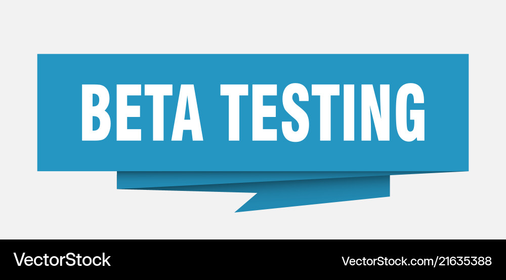 Beta testing Vector Image