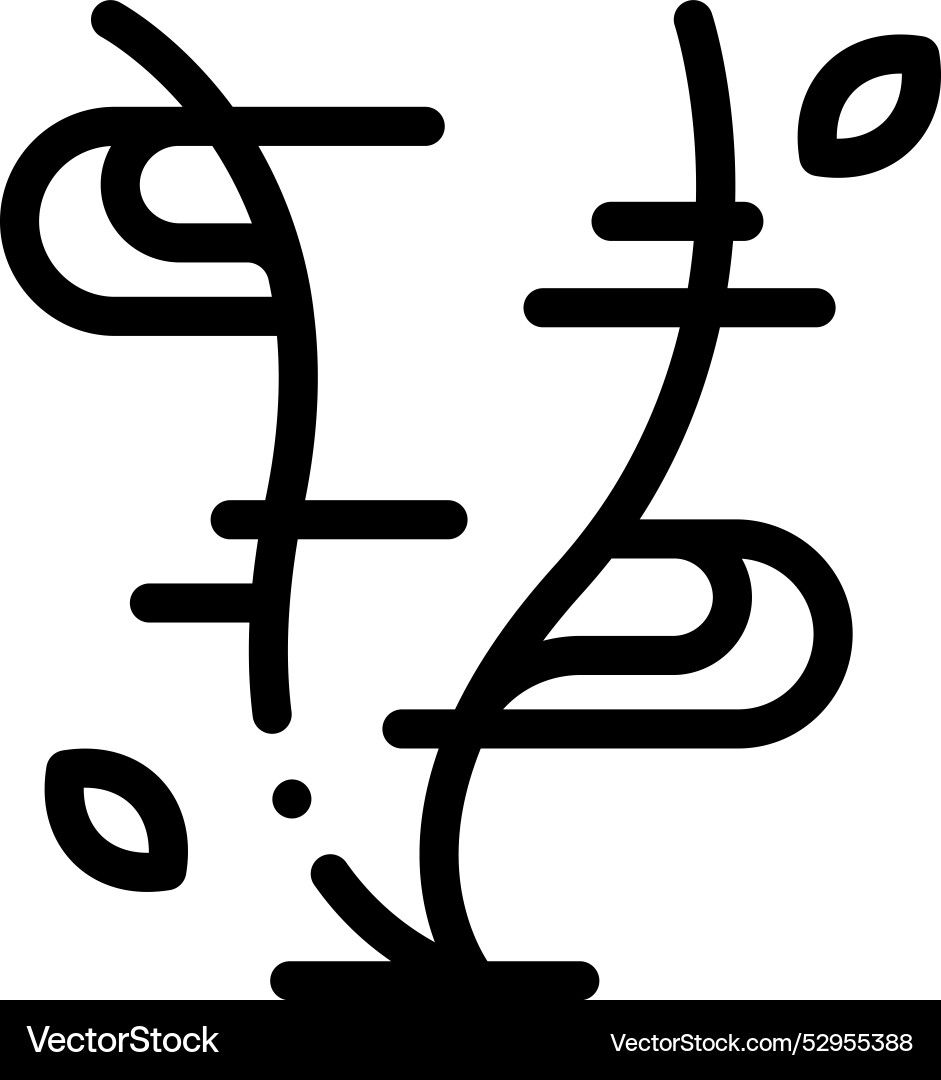 Cyclone icon thin linear style design isolated Cyclone icon thin linear style design isolated Vector Image