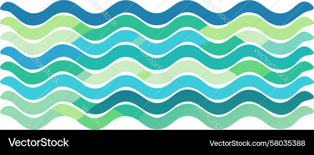 Dynamic Wave Gradient Pattern Vector Image