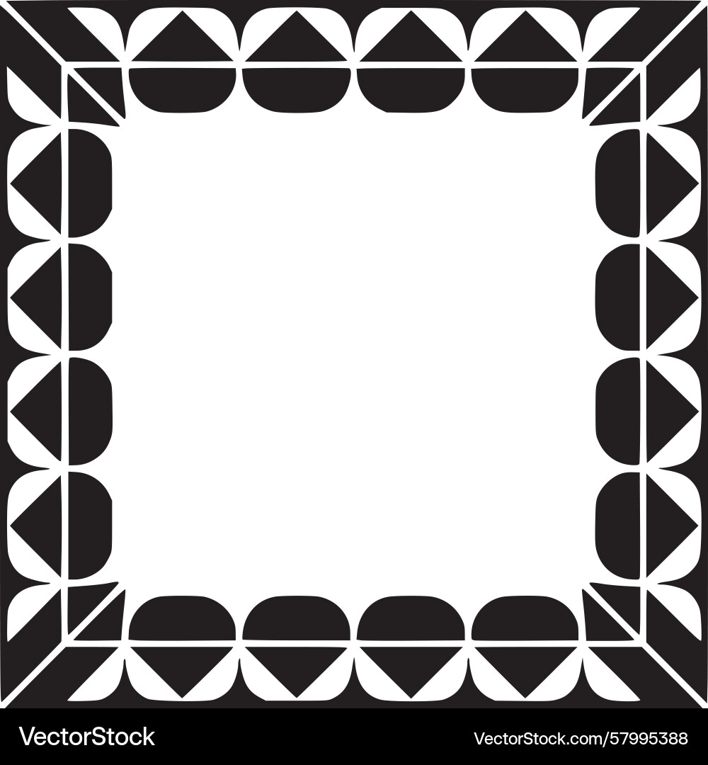 Geometric Frame Pattern Vector Image