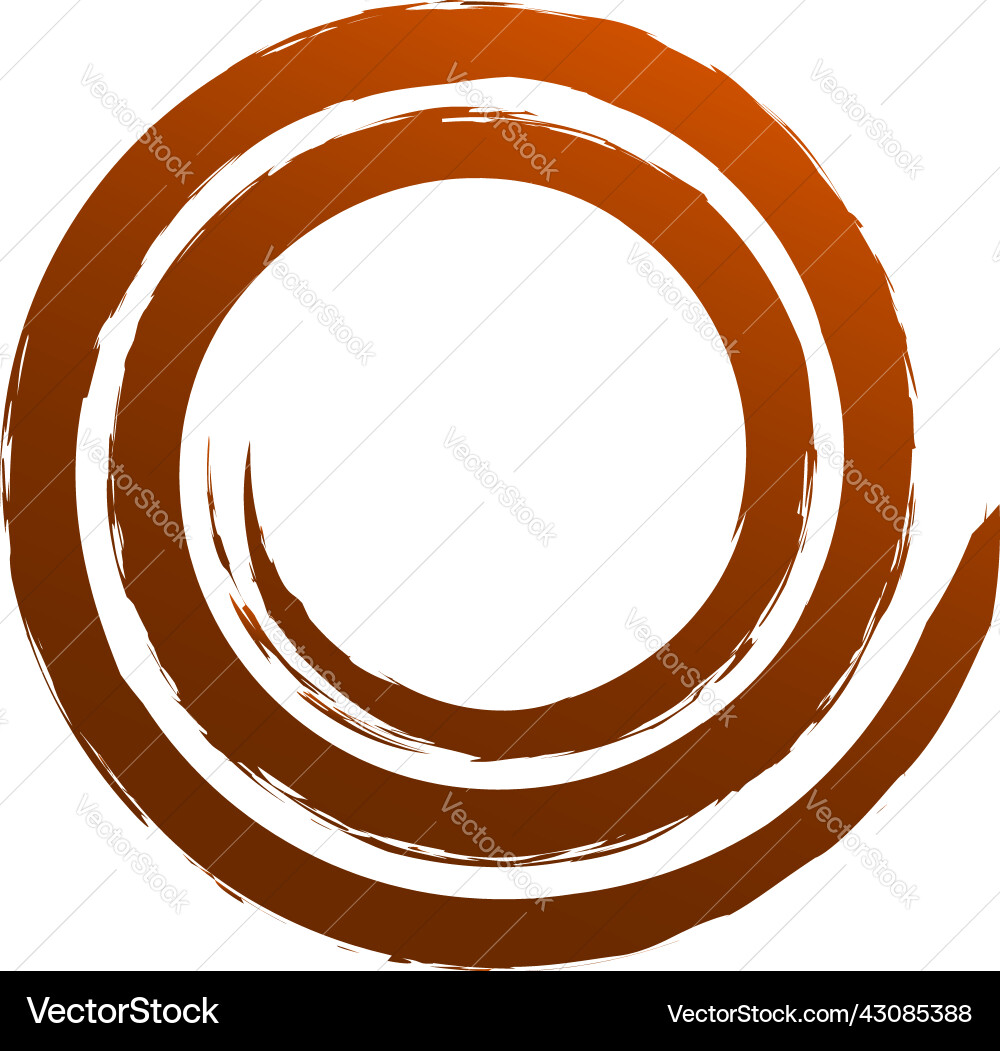 Grungy textured spiral design element Grungy textured spiral design element vector image