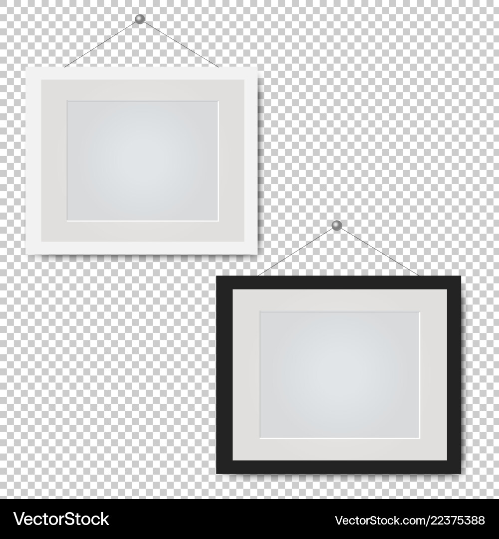 Isolated Picture Frames Set vector image