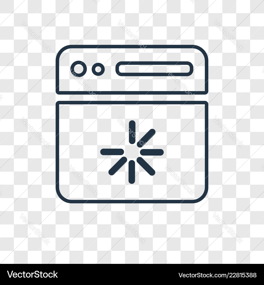 Loading concept linear icon isolated Loading concept linear icon isolated Vector Image