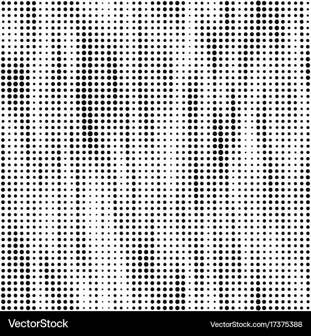 Modern seamless pattern with dots transition Vector Image