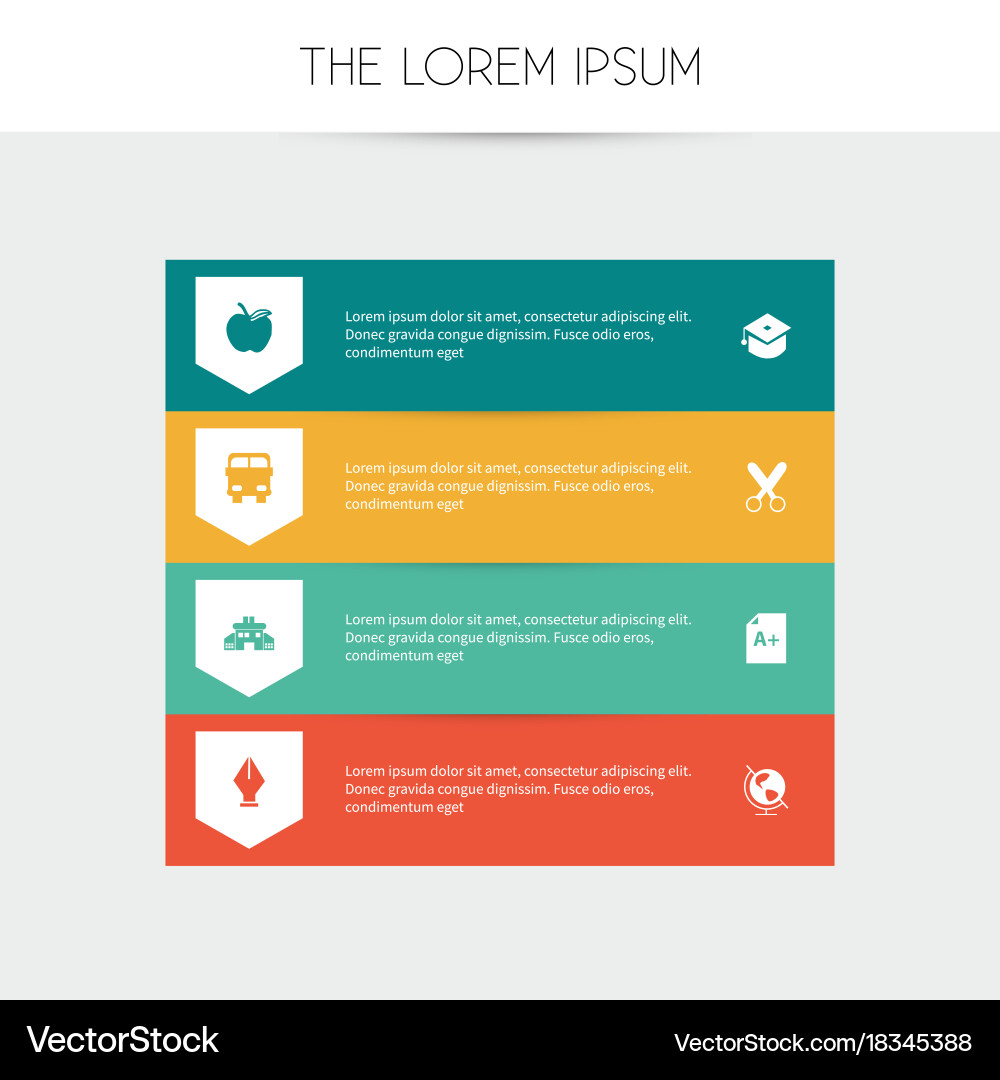 Set of 8 editable knowledge icons includes Vector Image