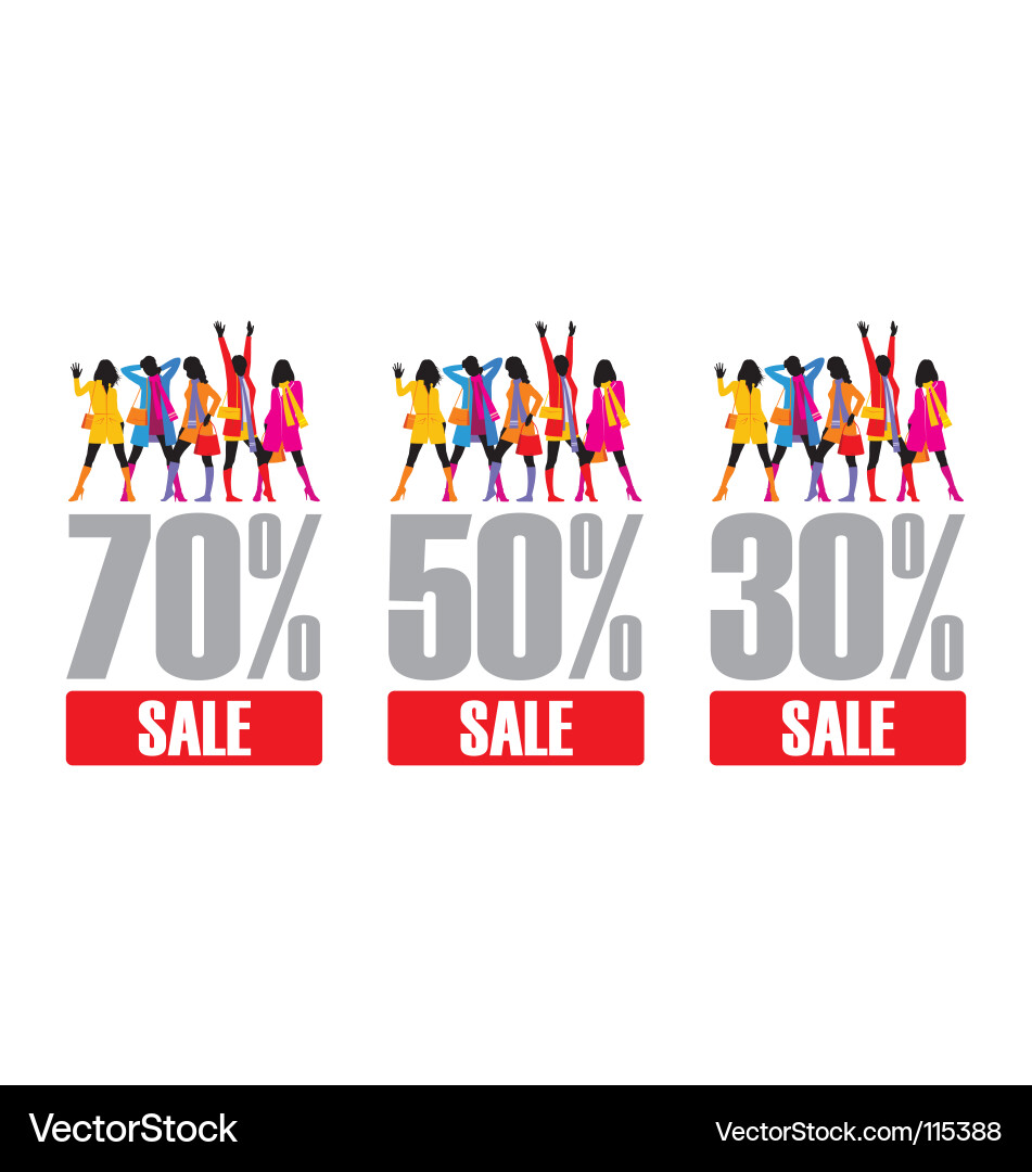 Silhouetted Women Fashion Vector Image