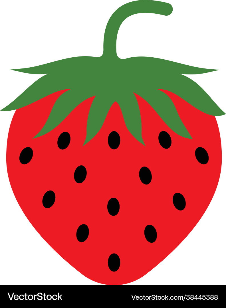 Strawberry Fruit Graphic Royalty Free Vector Image