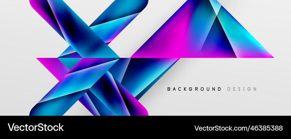 Triangle fluid color gradient abstract background Vector Image