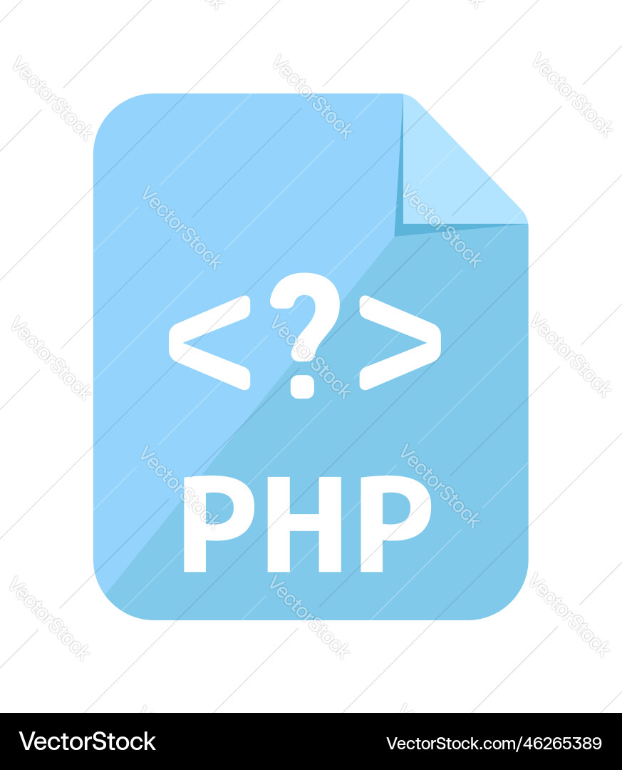 File formats icon php File formats icon php Vector Image