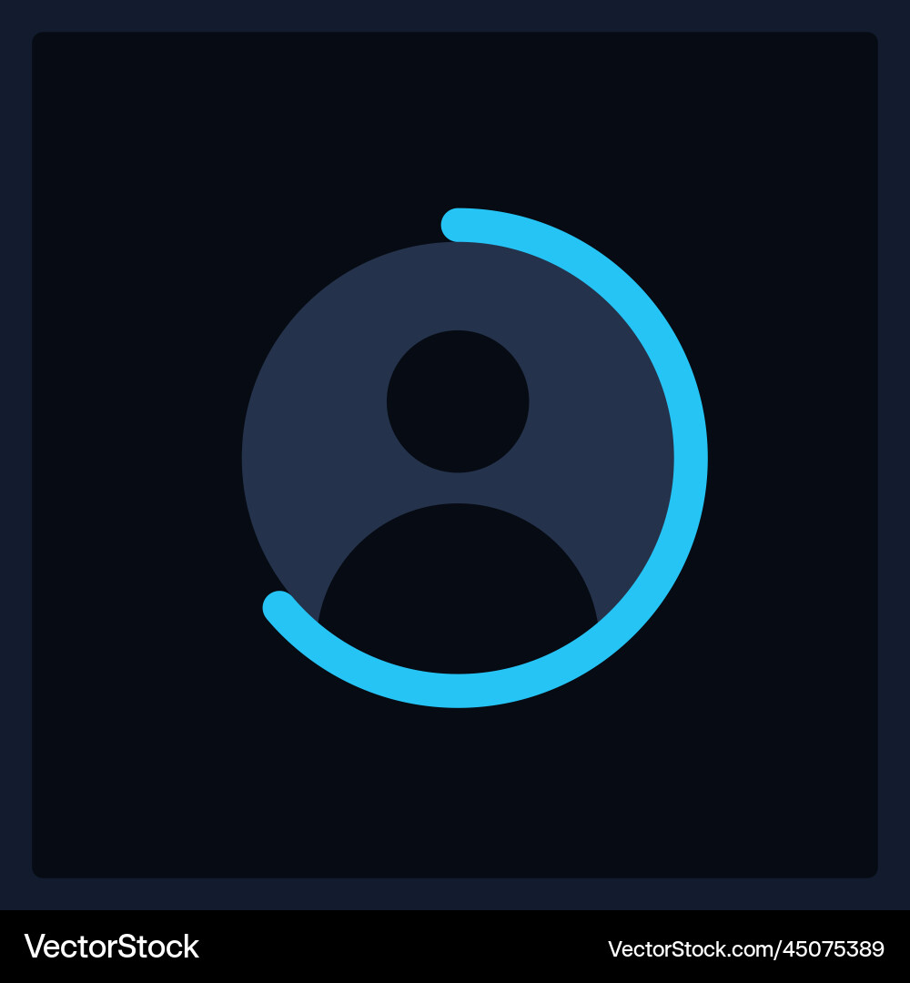 Profile completeness ui element template Profile completeness ui element template Vector Image