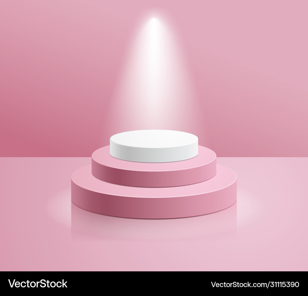 Podium with spotlight Podium with spotlight vector image