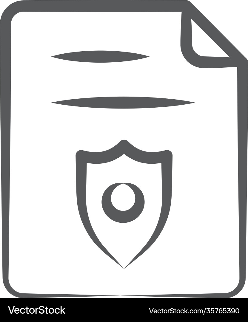 Secure document Vector Image