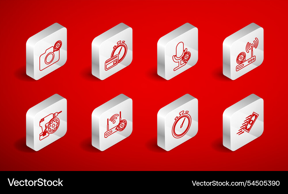 Set line fast payments microphone setting router Set line fast payments microphone setting router Vector Image