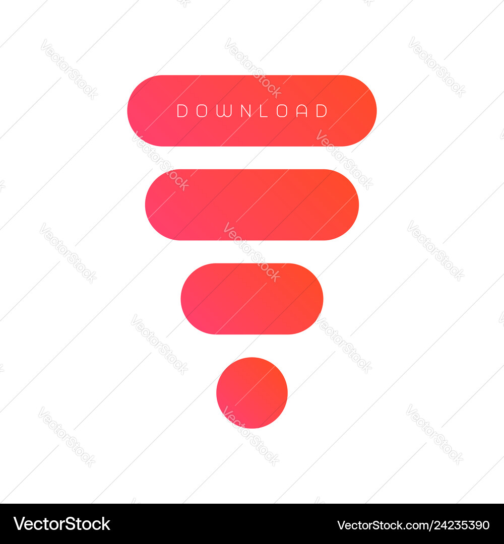 Set of rounded buttons Vector Image