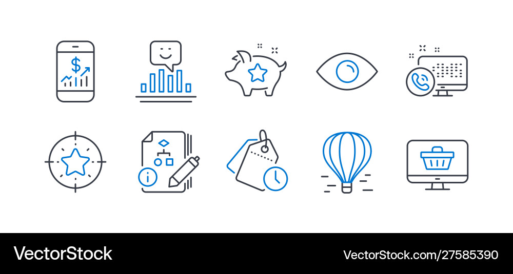 Set technology icons such as eye algorithm Set technology icons such as eye algorithm Vector Image