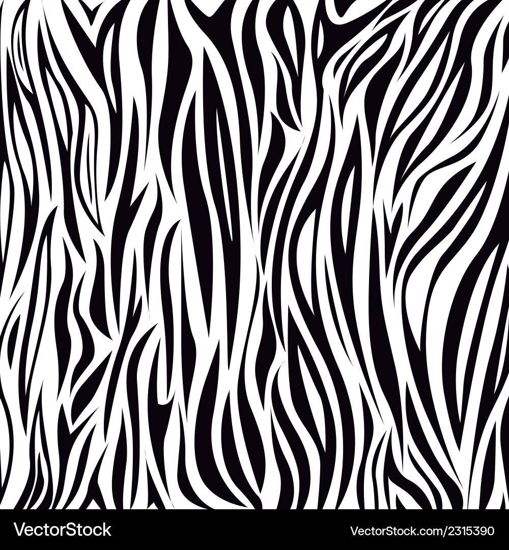 Zebra Pattern Texture Background Vector Image