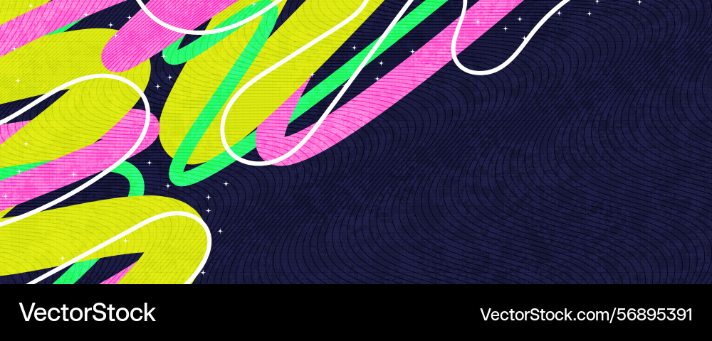 Abstract background with colorful lines Vector Image