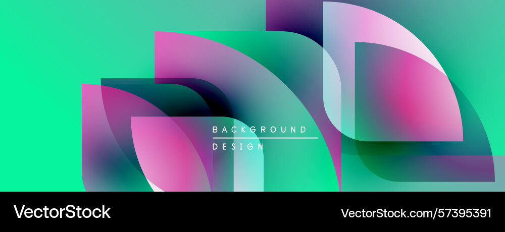 Abstract vibrant background overlapping shapes Abstract vibrant background overlapping shapes Vector Image