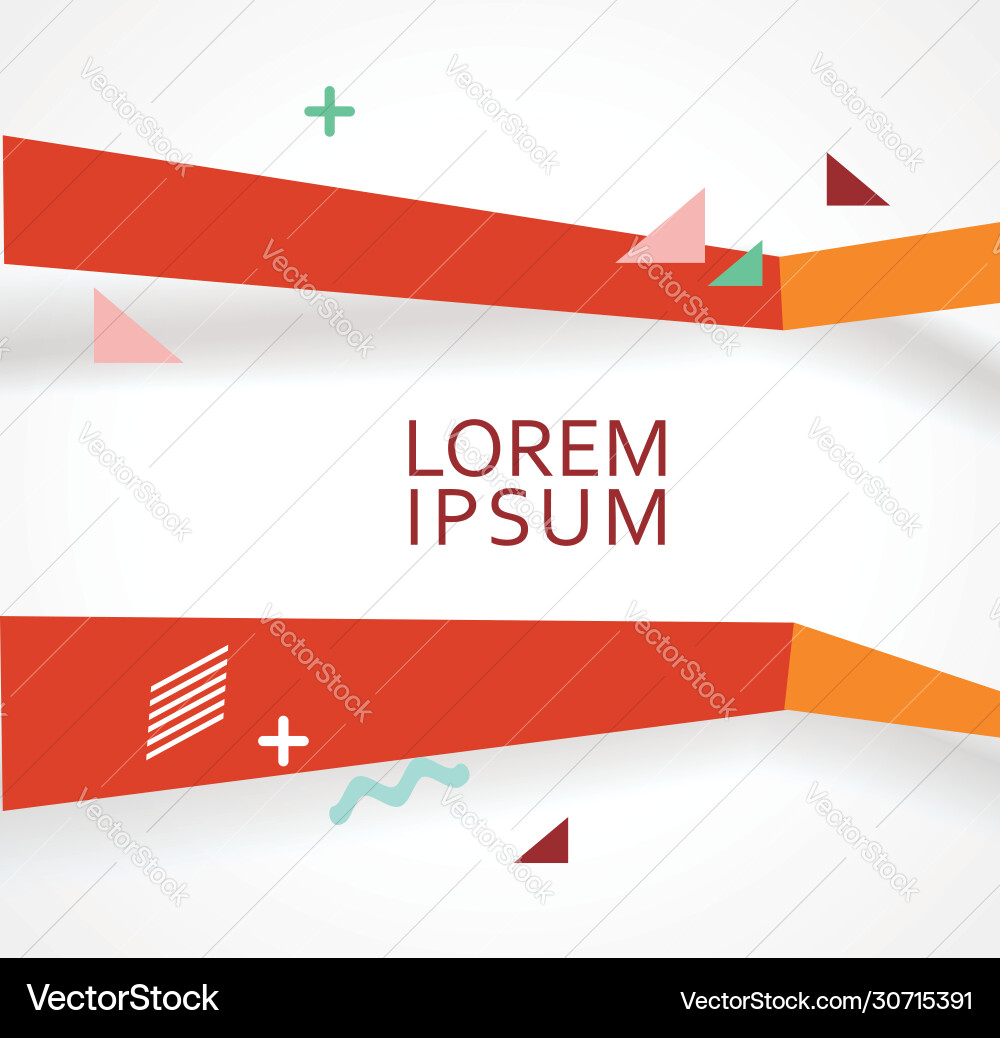 Chat bubble with geometric simple shapes abstract Vector Image