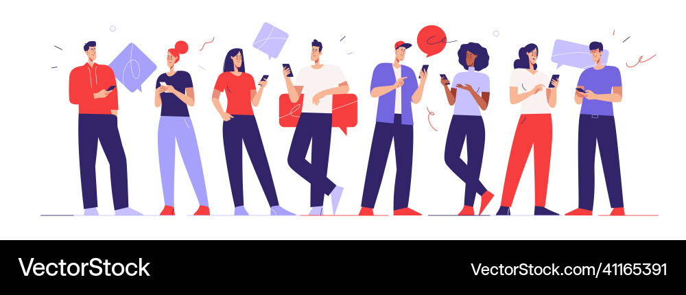 Depicting a young people Royalty Free Vector Image