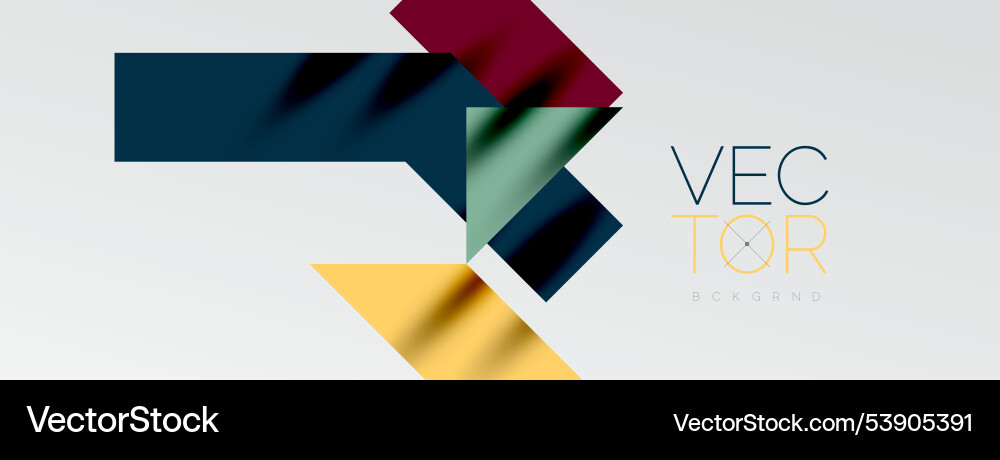 Dynamic lines and triangles vector image
