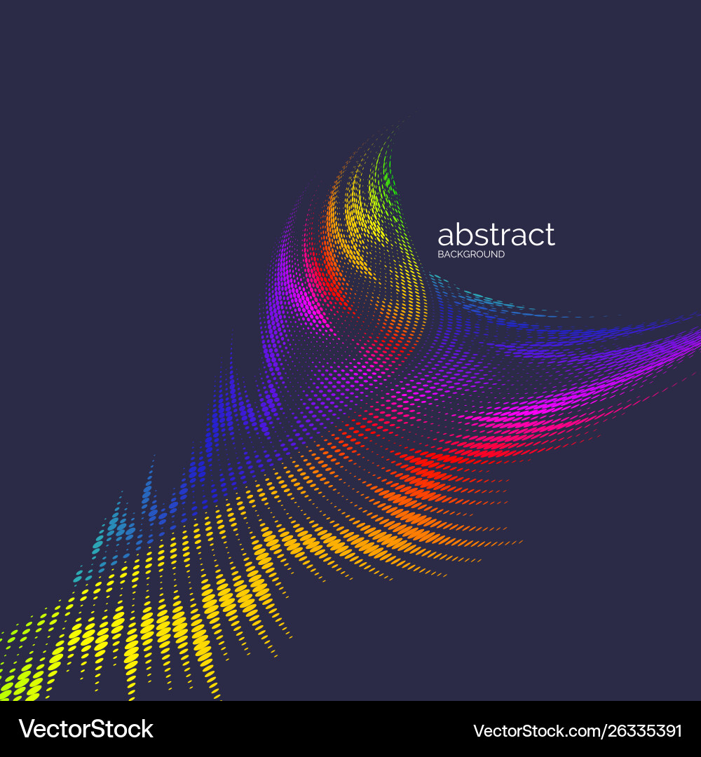 Dynamic Wave Abstract Background vector image