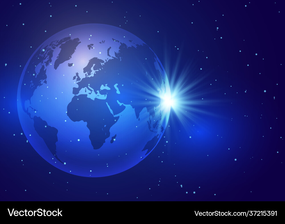 Global Network Globe Background vector image