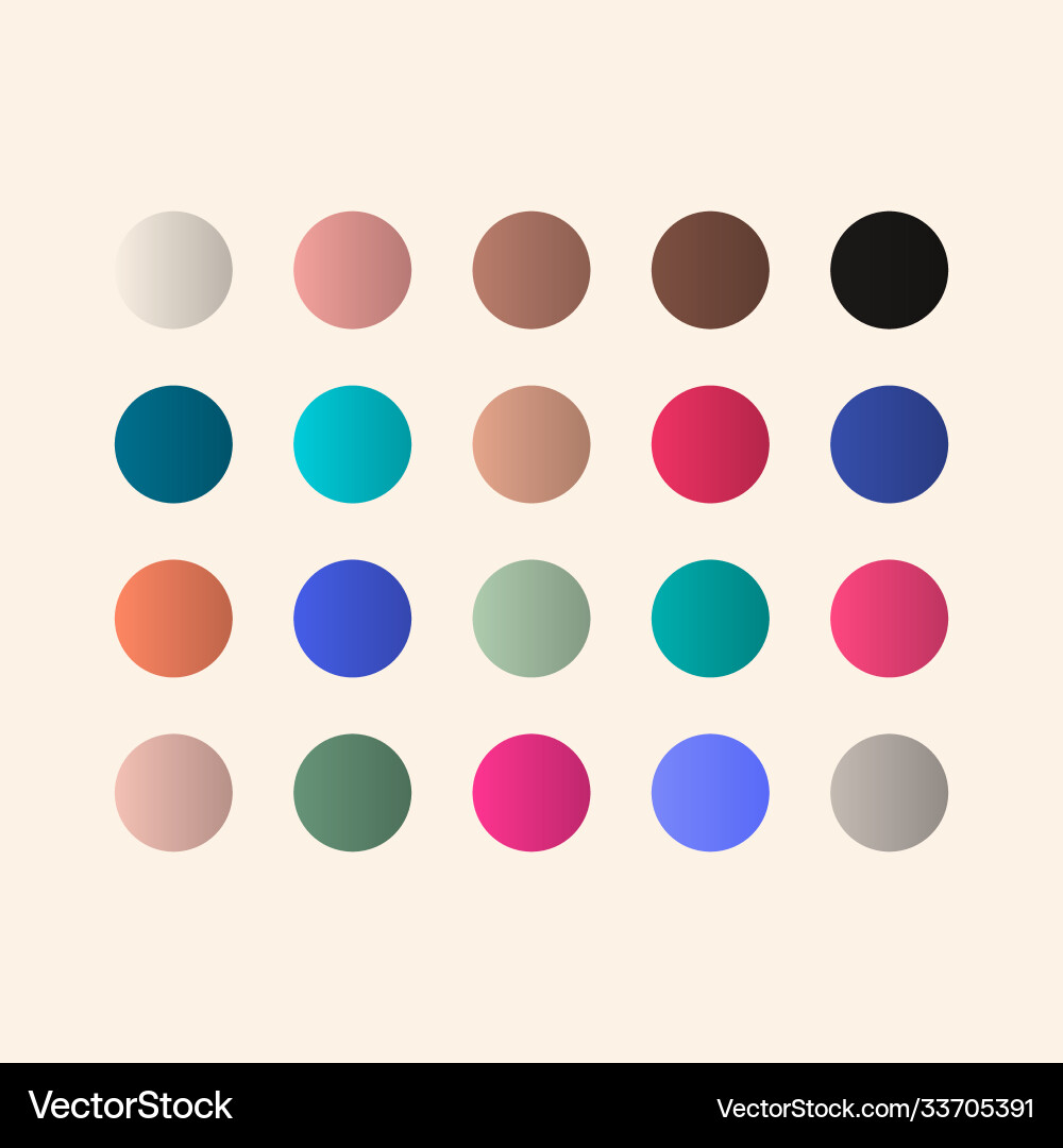 Gradient pallet full color template design Gradient pallet full color template design Vector Image