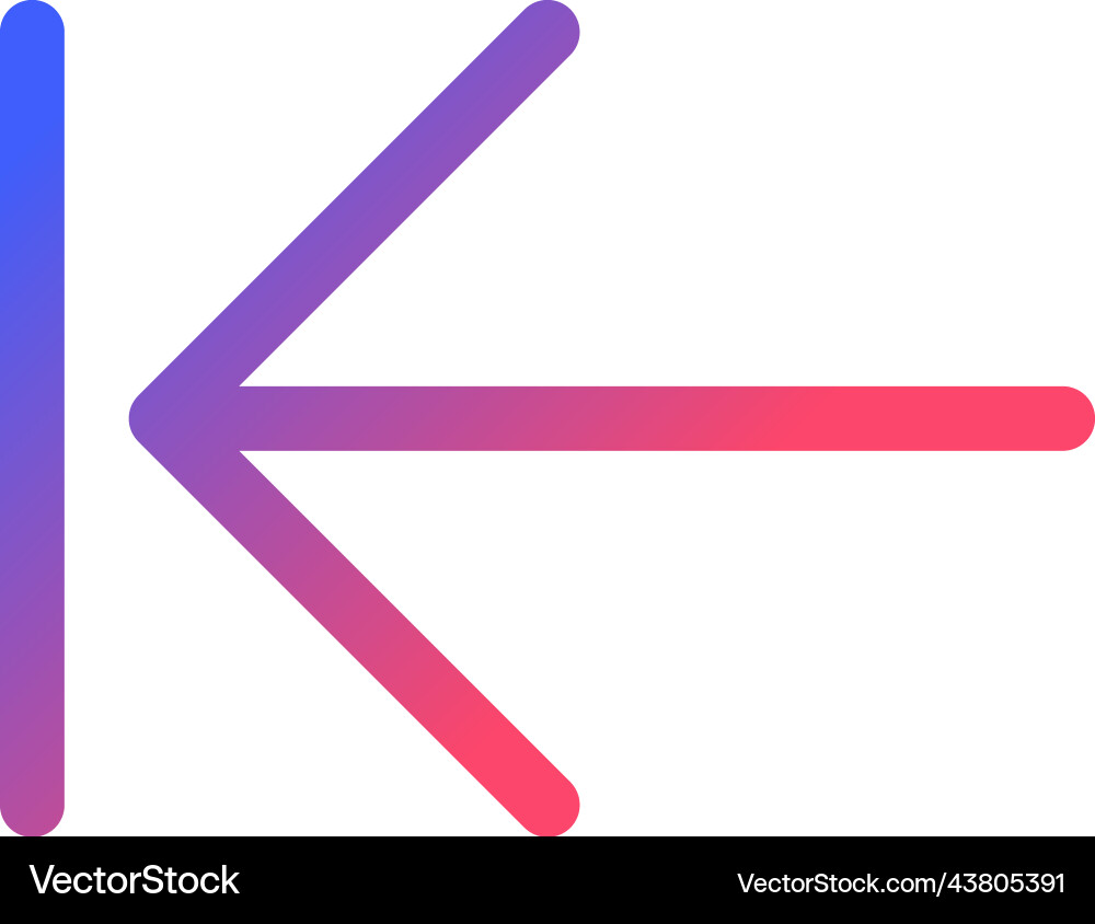 Previous step pixel perfect gradient linear ui Previous step pixel perfect gradient linear ui Vector Image
