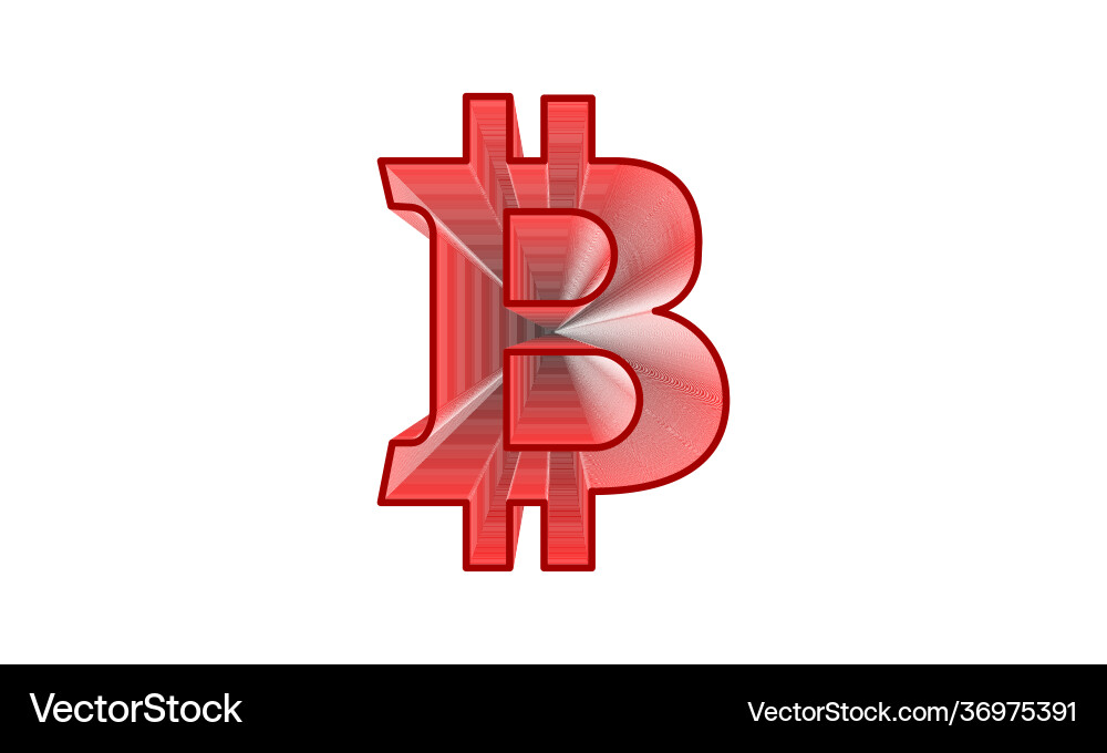 Red empty inside is a re-empty symbol Vector Image