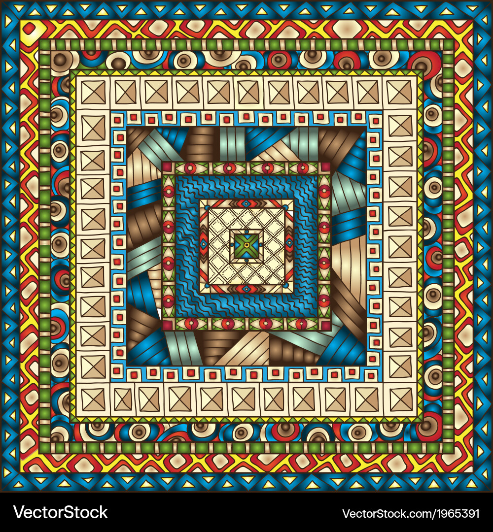 Seamless pattern with geometric elements Vector Image