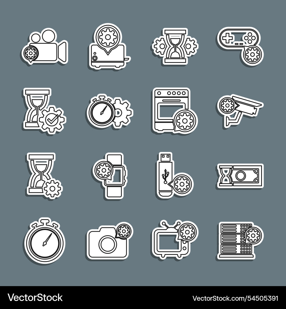 Set line server setting fast payments security Set line server setting fast payments security vector image
