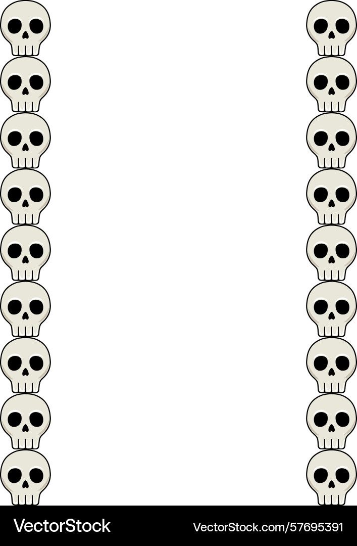Vertical frame design featuring a repeating Vertical frame design featuring a repeating vector image
