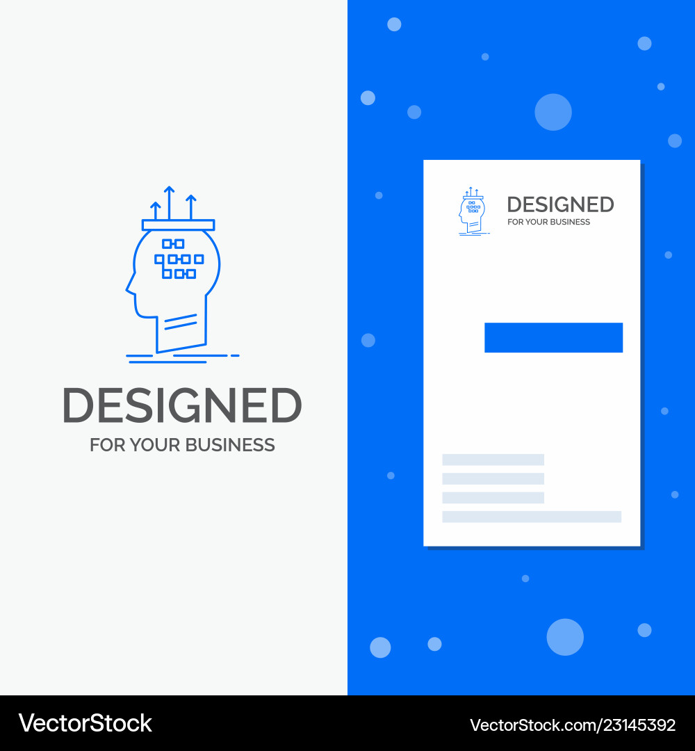 Business logo for algorithm brain conclusion vector image