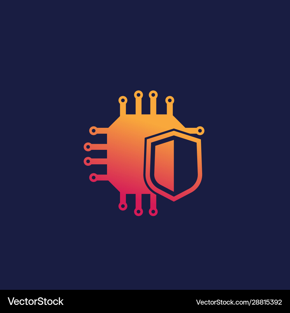 Cryptography and encryption icon vector image