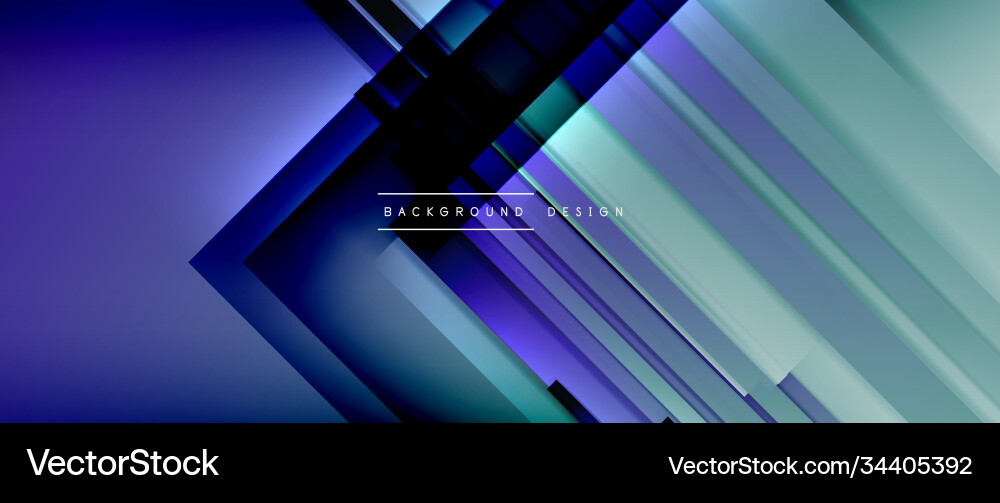 Dynamic lines on fluid color gradient trendy Vector Image