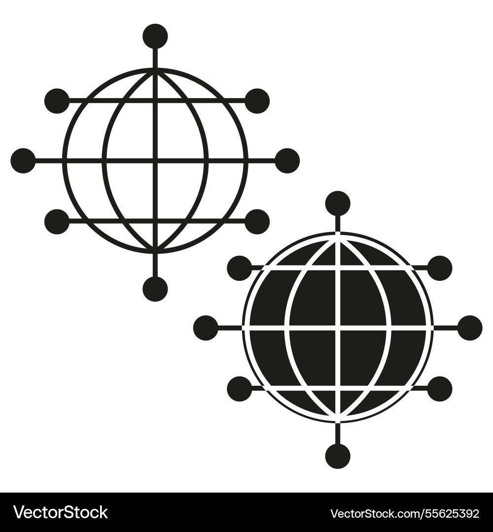 Globe with grid geometric mesh structure planet Globe with grid geometric mesh structure planet vector image