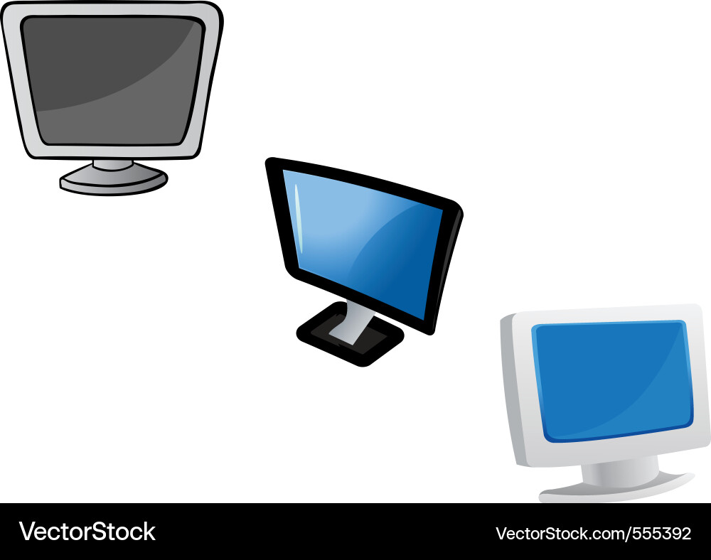 Monitors computer Vector Image