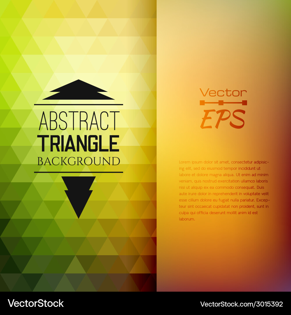 Retro mosaic pattern of geometric triangle shapes vector image