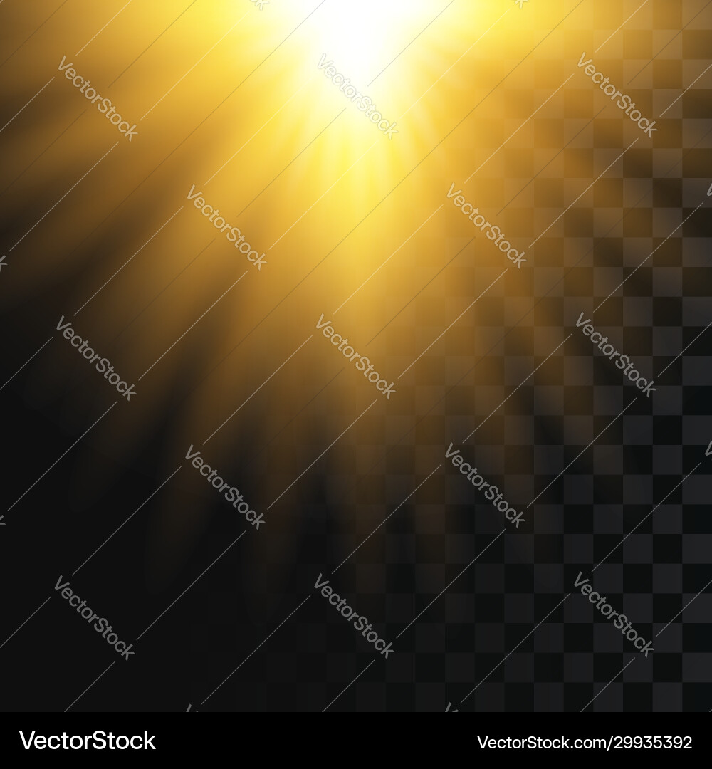Sonnenlicht auf transparentem Hintergrund fallen Solar Sonnenlicht auf transparentem Hintergrund fallen Solar vektorbild