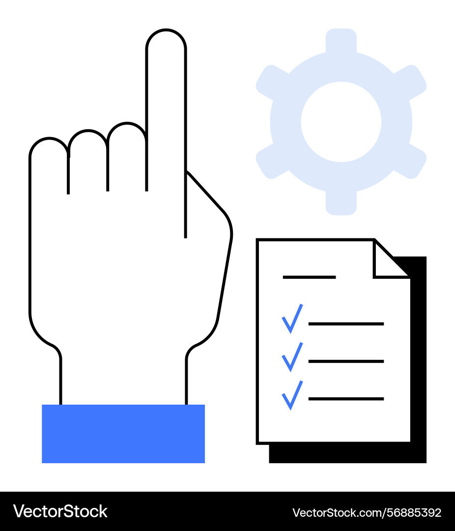 Task management and prioritization with checklist Task management and prioritization with checklist vector image