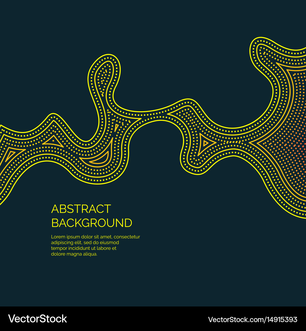 Abstract background with a colored dynamic vector image