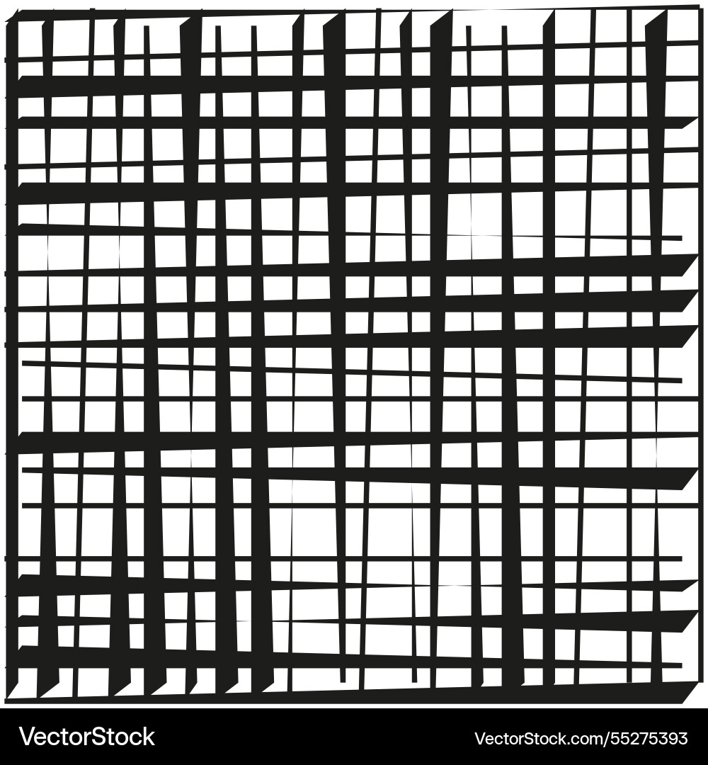 Abstract grid pattern black intersecting lines Abstract grid pattern black intersecting lines vector image