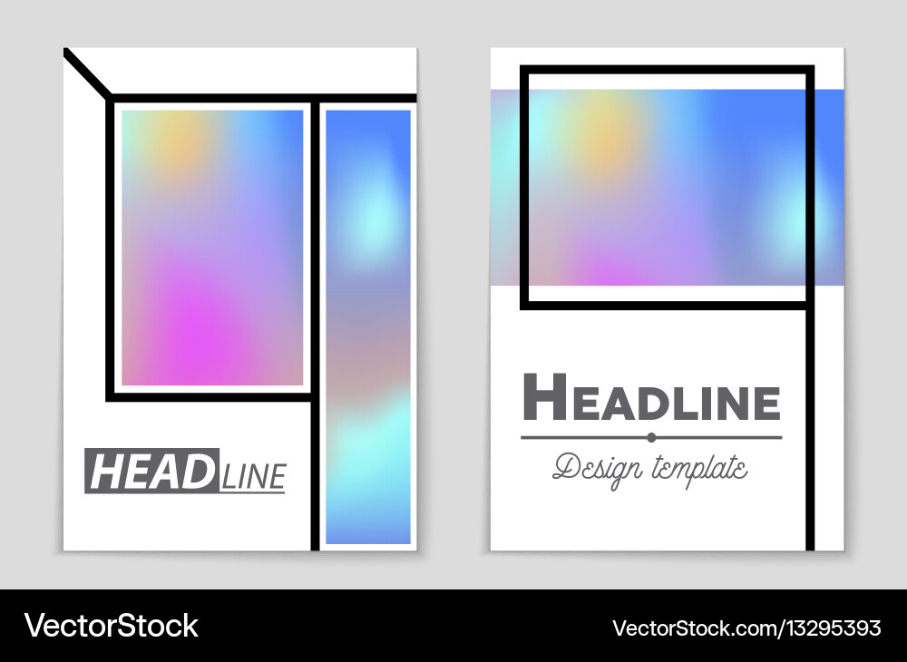 Abstract layout background set for art Vector Image