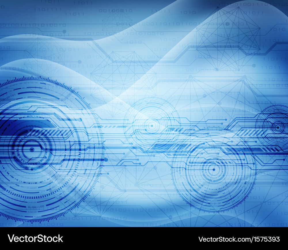 Digital Circuit Network Vector Image